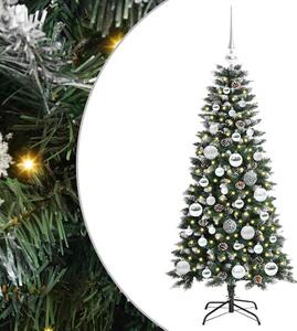 Sztuczna choinka z podstawą Zielony 120 cm PVC, plastik i stal