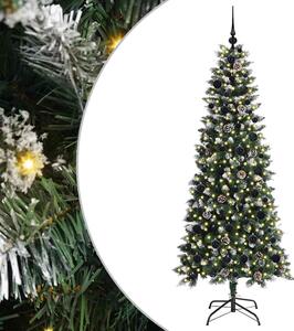 Sztuczna choinka z podstawą Zielony 180 cm PVC, plastik i stal