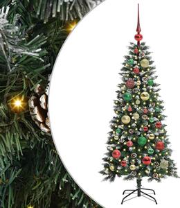 Sztuczna choinka z podstawą Zielony 120 cm PVC, plastik i stal