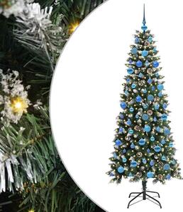 Sztuczna choinka z podstawą Zielony 180 cm PVC, plastik i stal
