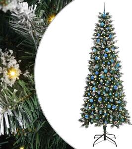Sztuczna choinka z podstawą Zielony 240 cm PVC, plastik i stal