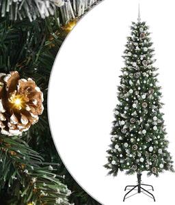 Sztuczna choinka z podstawą Zielony 240 cm PVC, plastik i stal