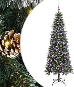 Sztuczna choinka z podstawą Zielony 210 cm PVC, plastik i stal