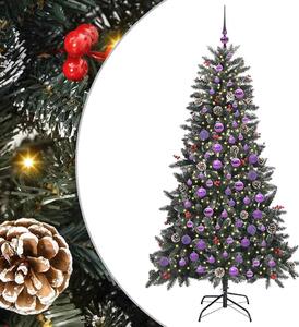 Sztuczna choinka z podstawą Zielony 180 cm PVC, plastik i stal