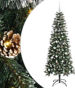 Sztuczna choinka z podstawą Zielony 180 cm PVC, plastik i stal