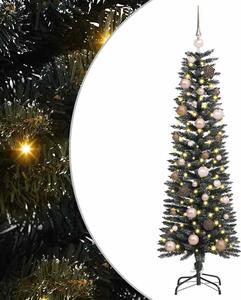 Sztuczna choinka z podstawą Zielony 150 cm PVC, plastik i stal
