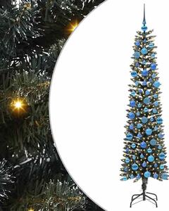 Sztuczna choinka z podstawą Zielony 180 cm PVC, plastik i stal