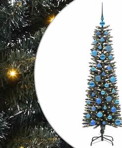 Sztuczna choinka z podstawą Zielony 150 cm PVC, plastik i stal