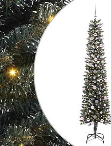 Sztuczna choinka z podstawą Zielony 240 cm PVC, plastik i stal