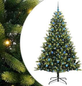 Sztuczna Choinka Składana na Święta 300 LED Zielony 210 cm