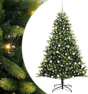 Sztuczna Choinka Składana na Święta 300 LED Zielony 180 cm