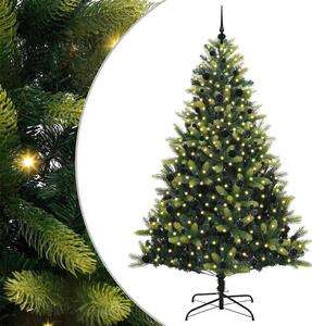 Sztuczna Choinka Składana na Święta 300 LED Zielony 240 cm