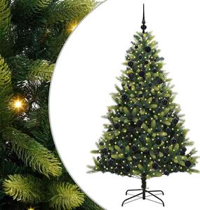 Sztuczna Choinka Składana na Święta 300 LED Zielony 180 cm