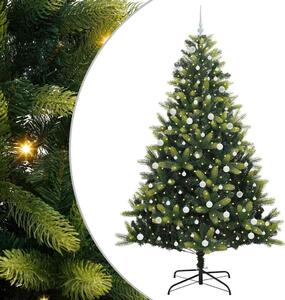 Sztuczna Choinka Składana na Święta 300 LED Zielony 240 cm