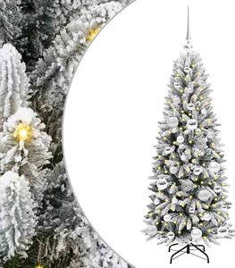 Sztuczna choinka Biały 120 cm PVC, Plastik, Stal i PE