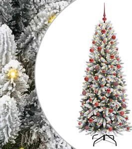 Sztuczna choinka Biały 180 cm PVC, Plastik, Stal i PE