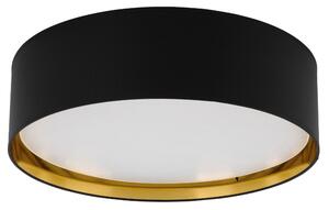 Duża czarna lampa sufitowa Bilbao TK - 60 cm - złoty środek