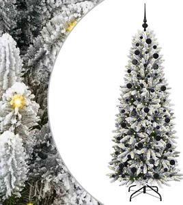 Sztuczna choinka Biały 180 cm PVC, Plastik, Stal i PE