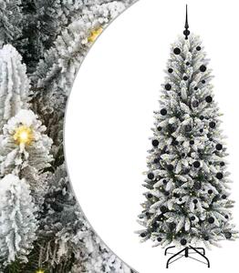 Sztuczna choinka Biały 210 cm PVC, Plastik, Stal i PE