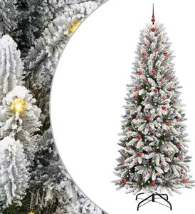 Sztuczna choinka Biały 240 cm PVC, Plastik, Stal i PE