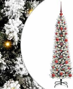 Sztuczna choinka z podstawą Biały 120 cm PVC, Metal i Plastik