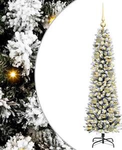 Sztuczna choinka z podstawą Biały 120 cm PVC, Metal i Plastik