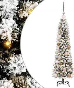 Sztuczna choinka z podstawą Biały 120 cm PVC, Metal i Plastik