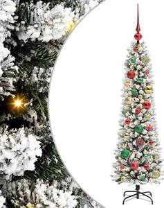 Sztuczna choinka z podstawą Biały 120 cm PVC, Metal i Plastik