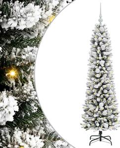 Sztuczna choinka z podstawą Biały 150 cm PVC, Metal i Plastik
