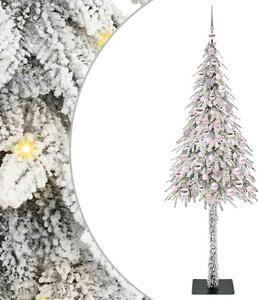 Choinka z 300 diodami LED z podstawą Biały 210 cm PE i stal