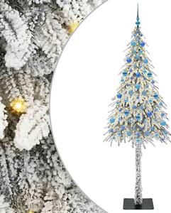 Choinka z 300 diodami LED z podstawą Biały 210 cm PE i stal