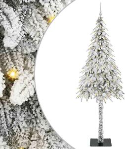 Choinka z 300 diodami LED z podstawą Biały 210 cm PE i stal