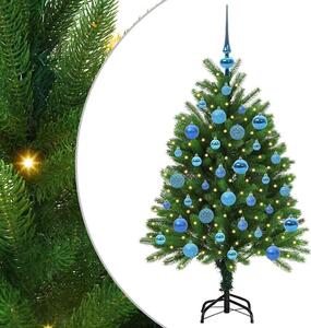 Choinka z 150 diodami LED z podstawą Zielony 120 cm PE