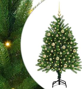 Choinka z 150 diodami LED z podstawą Zielony 120 cm PE