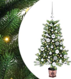 Choinka z 150 diodami LED z podstawą Zielony 90 cm PE