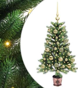 Choinka z 150 diodami LED z podstawą Zielony 90 cm PE
