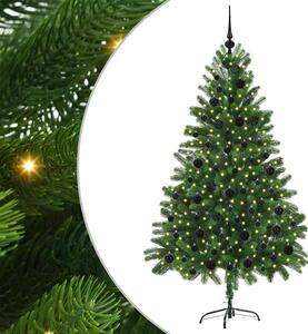 Choinka z 300 diodami LED z podstawą Zielony 180 cm PE