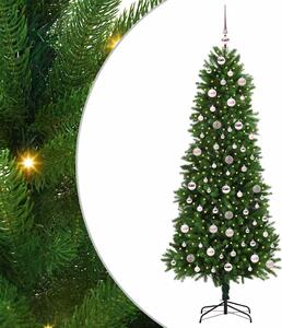 Choinka z 300 diodami LED z podstawą Zielony 240 cm PE