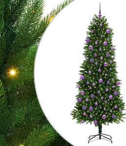 Choinka z 300 diodami LED z podstawą Zielony 240 cm PE