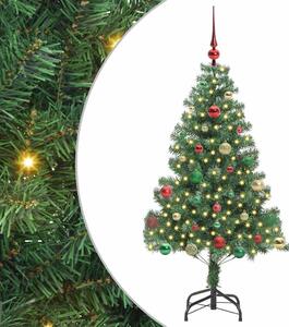 Choinka z 150 diodami LED z podstawą Zielony 150 cm PVC