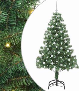 Choinka z 300 diodami LED z podstawą Zielony 210 cm PVC