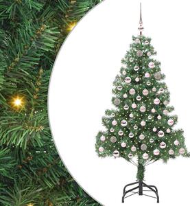 Choinka z 300 diodami LED z podstawą Zielony 210 cm PVC