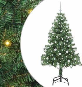 Choinka z 300 diodami LED z podstawą Zielony 180 cm PVC