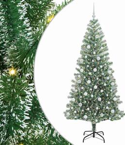 Sztuczna choinka z śnieżnym pokryciem z lampkami LED 210 cm