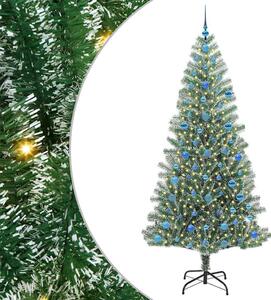 Sztuczna choinka z śnieżnym pokryciem z lampkami LED 210 cm