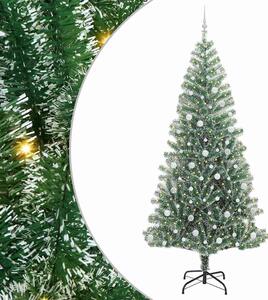 Sztuczna choinka z śnieżnym pokryciem z lampkami LED 240 cm