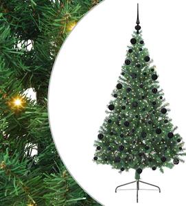 Sztuczna choinka z oświetleniem na Boże Narodzenie 210 cm PVC