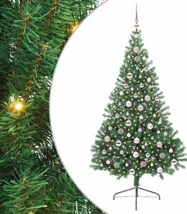 Sztuczna choinka z oświetleniem na Boże Narodzenie 210 cm PVC