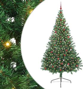 Sztuczna choinka z oświetleniem na Boże Narodzenie 240 cm PVC