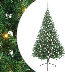 Sztuczna choinka z oświetleniem na Boże Narodzenie 240 cm PVC